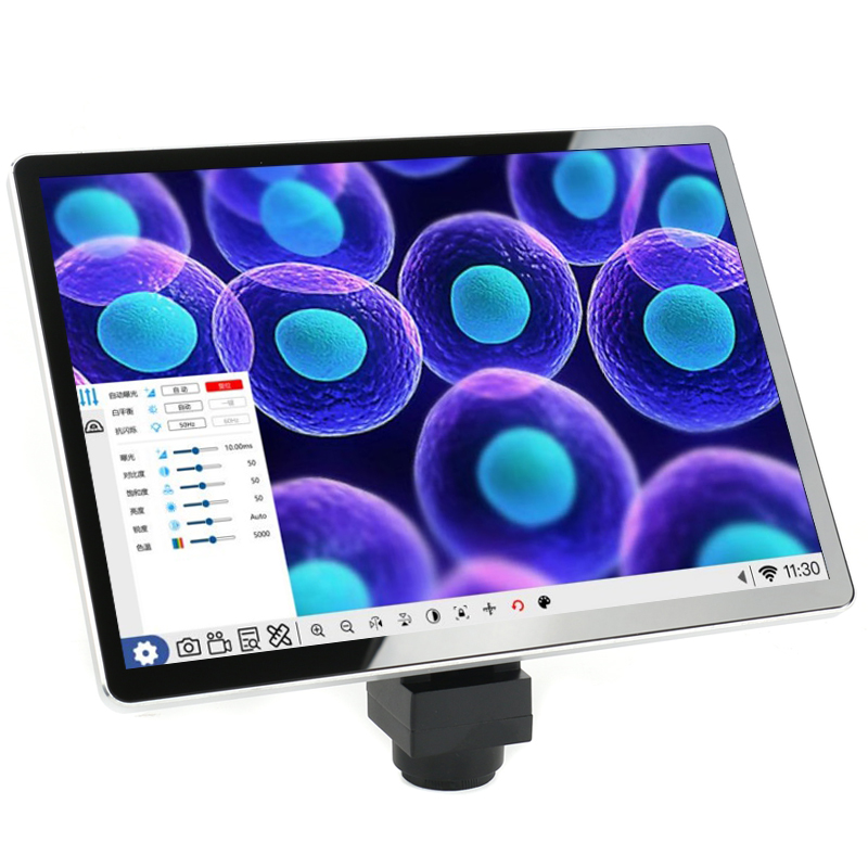 Medical Lab Video - HDMI LAN USB3.0 10,5-Zoll-Touch-LCD-Android-11-Tablet-Mikroskop-Videokamera für Biologie,